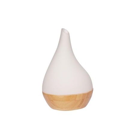 Ecogecko EcoGecko 75101 Aromatherapy Bamboo Base with Glass Top Essential Oil Diffuser 75101